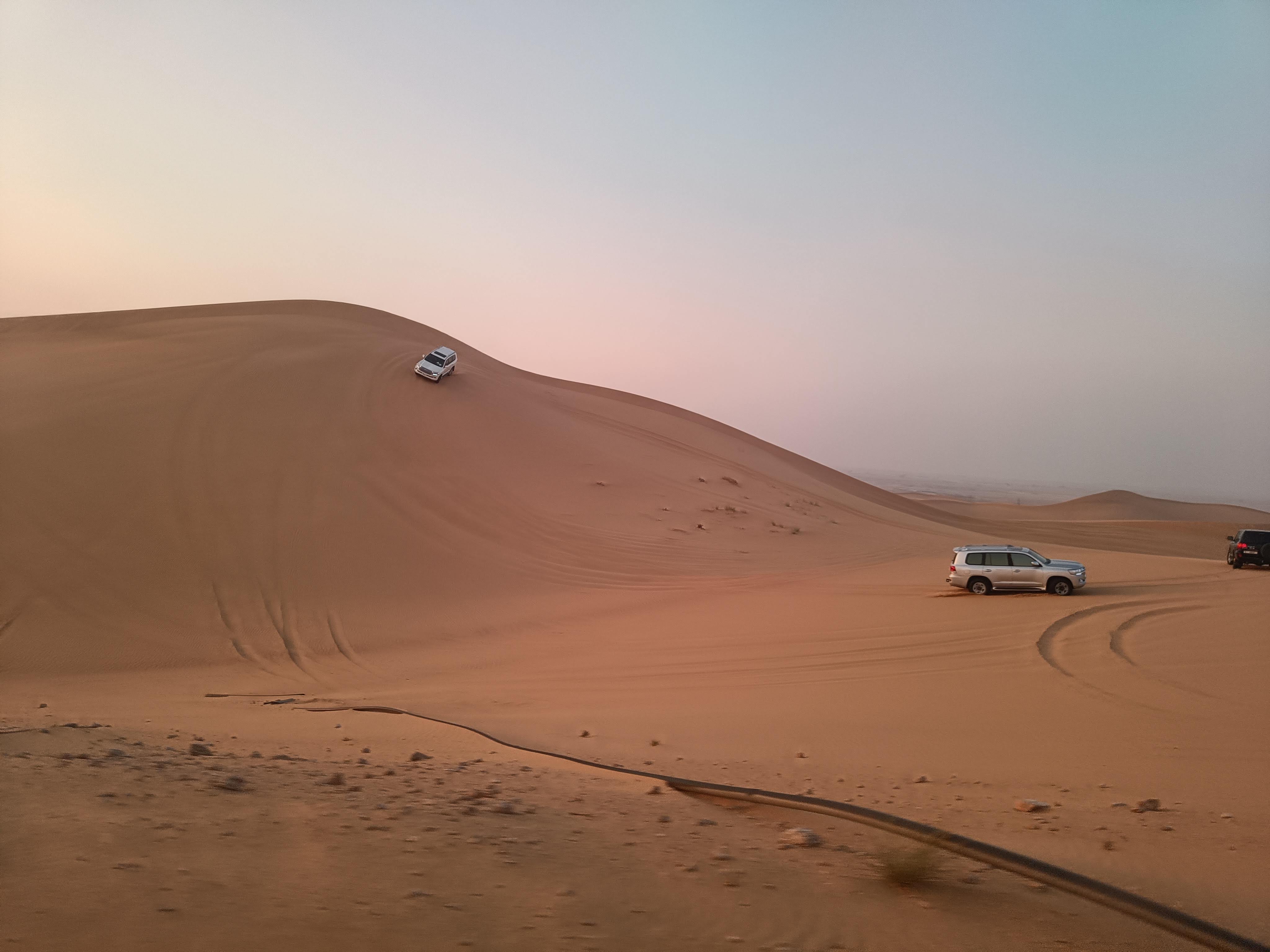 Desert Safari dune bashing experience in 4x4 vehicle - thrilling off-road adventure in Dubai