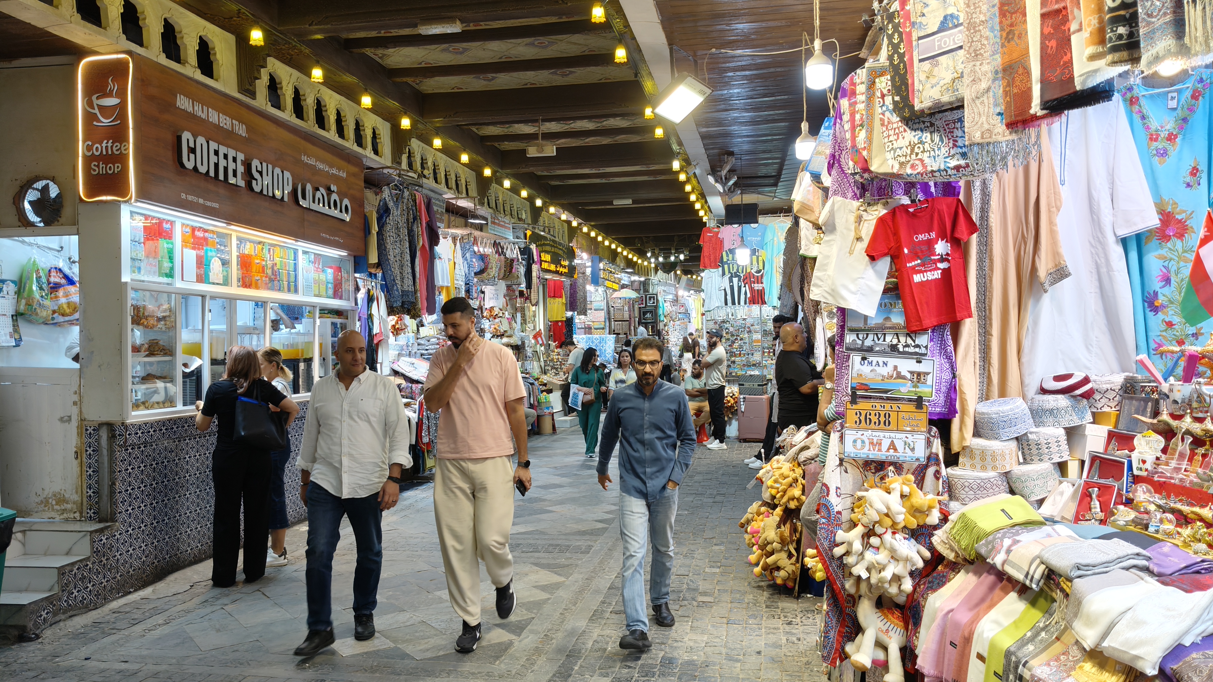 Mutrah Souk in muscat is a wonderful mesh of tiny lanes, small stores, and tasty food