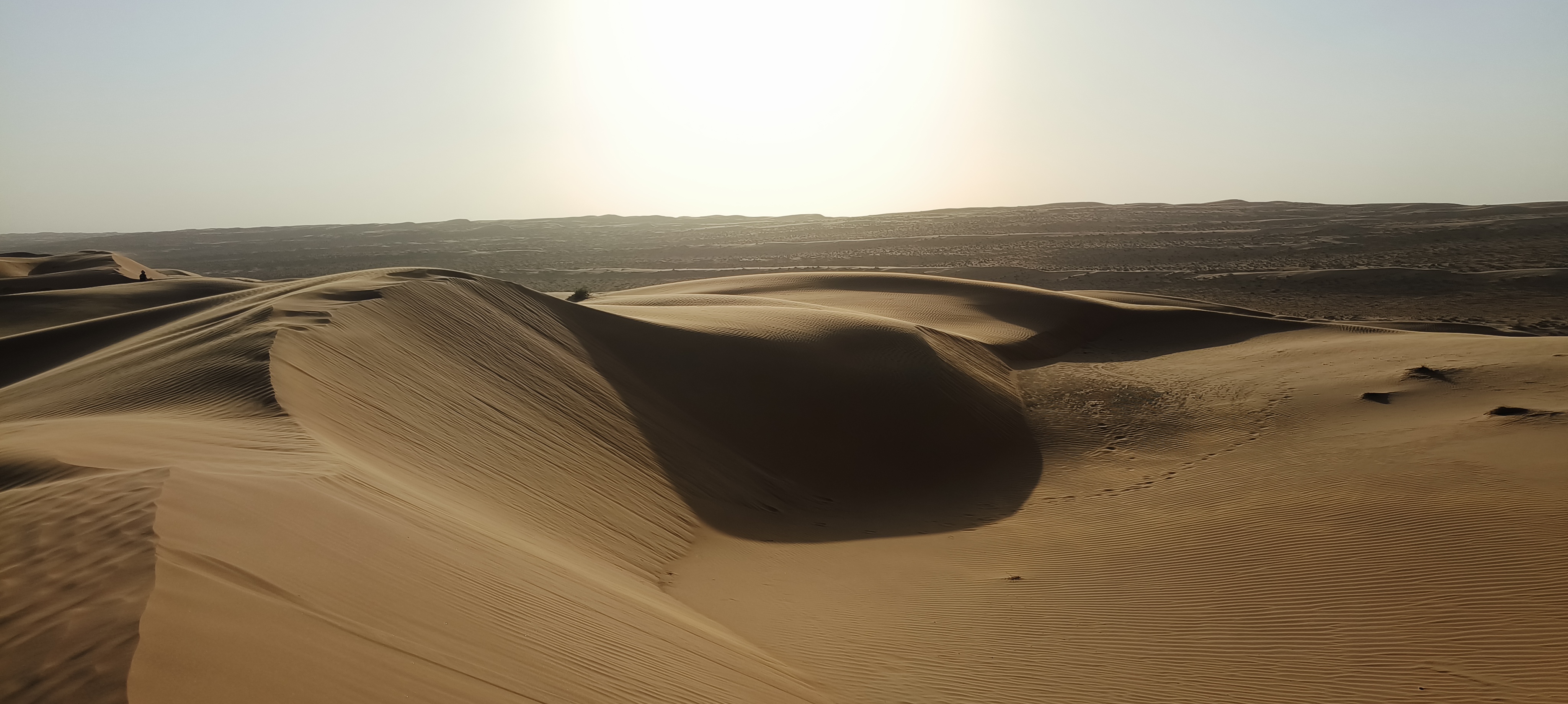 The desert at Bidiyah Sands was vast, stunningly beautiful, and ridiculously windy - getting sand everywhere!