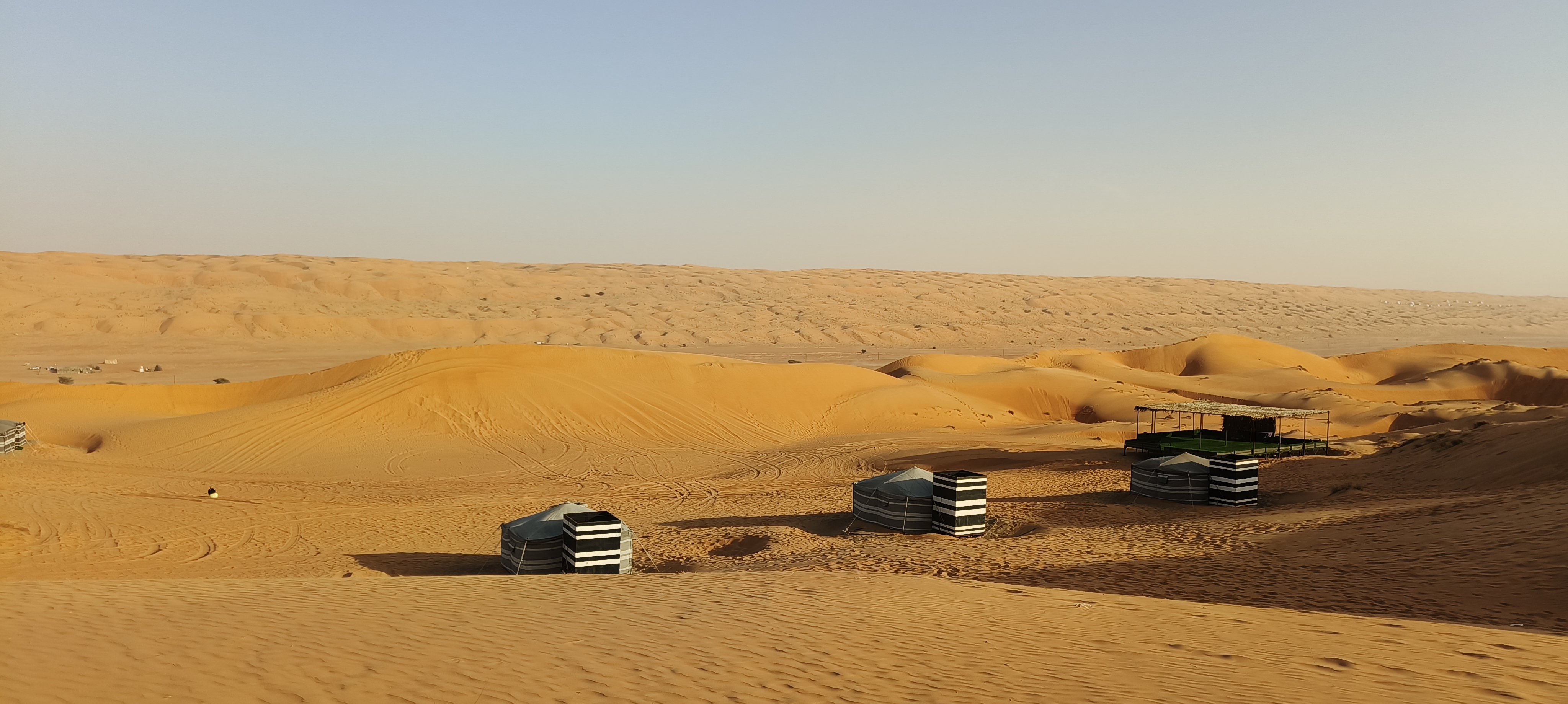 We stayed in a tent in the desert at Bidiyah sands - it felt like a very authentic experience