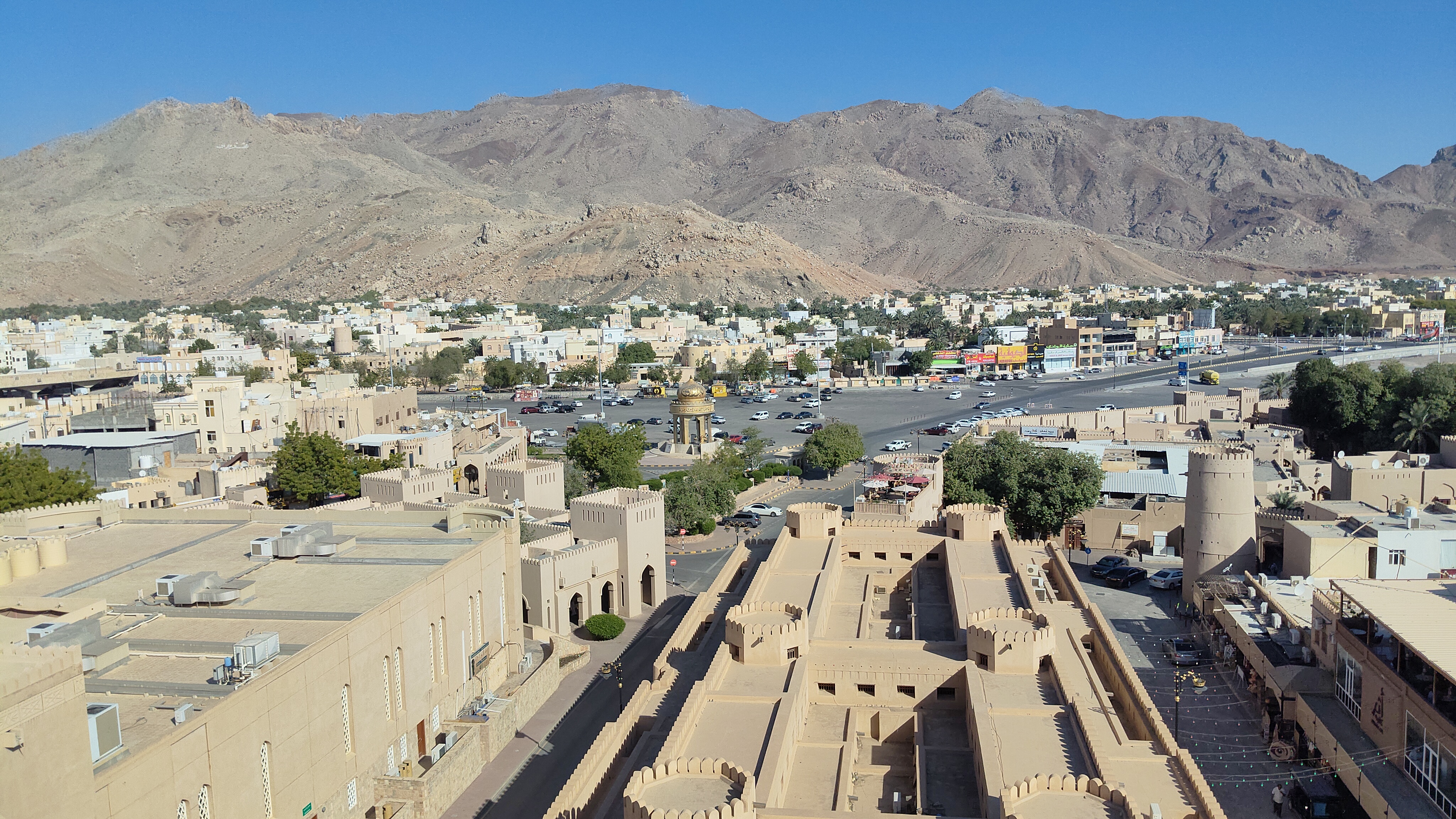 The top of Nizwa fort gave us access to some pretty views of the city