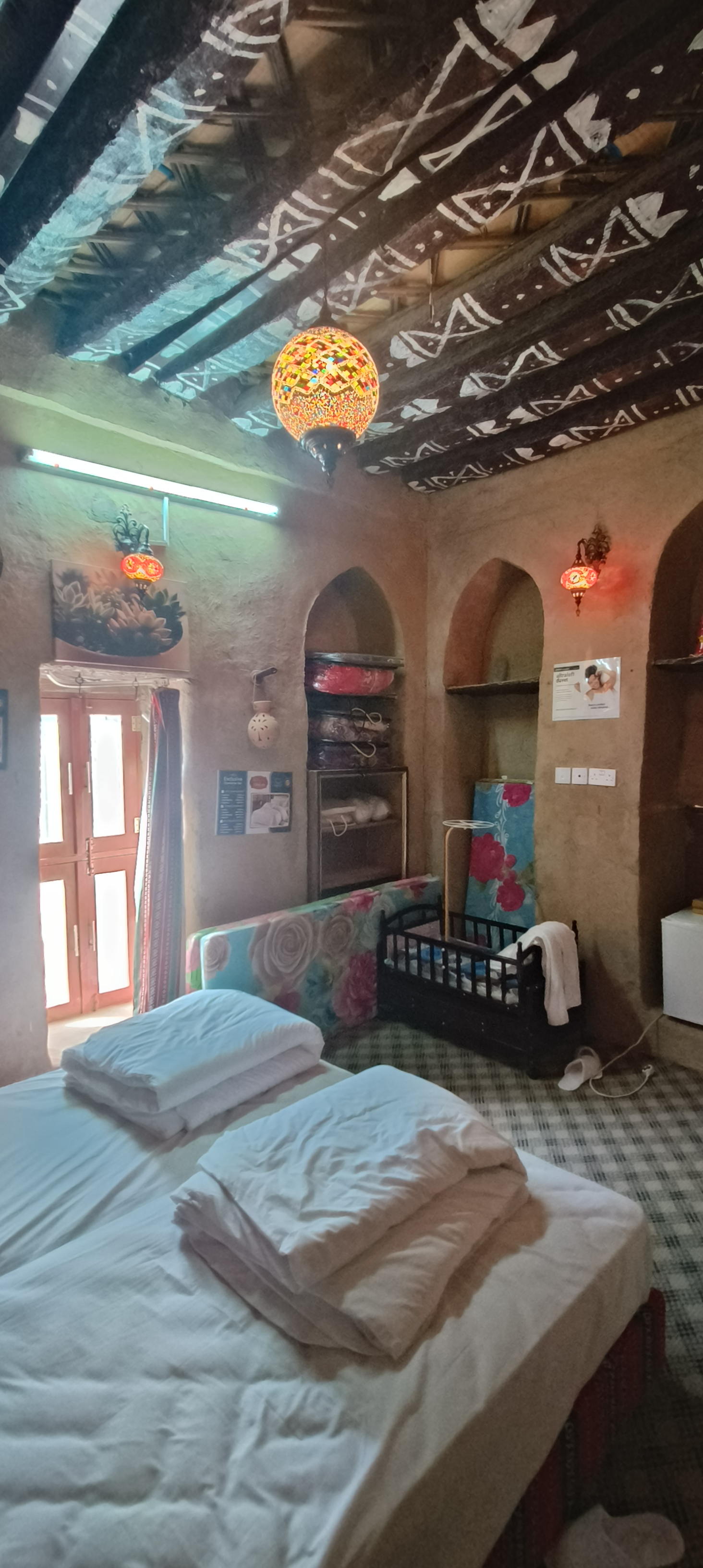 Our room at Al Hamra Old House - we loved how much vibe it had!