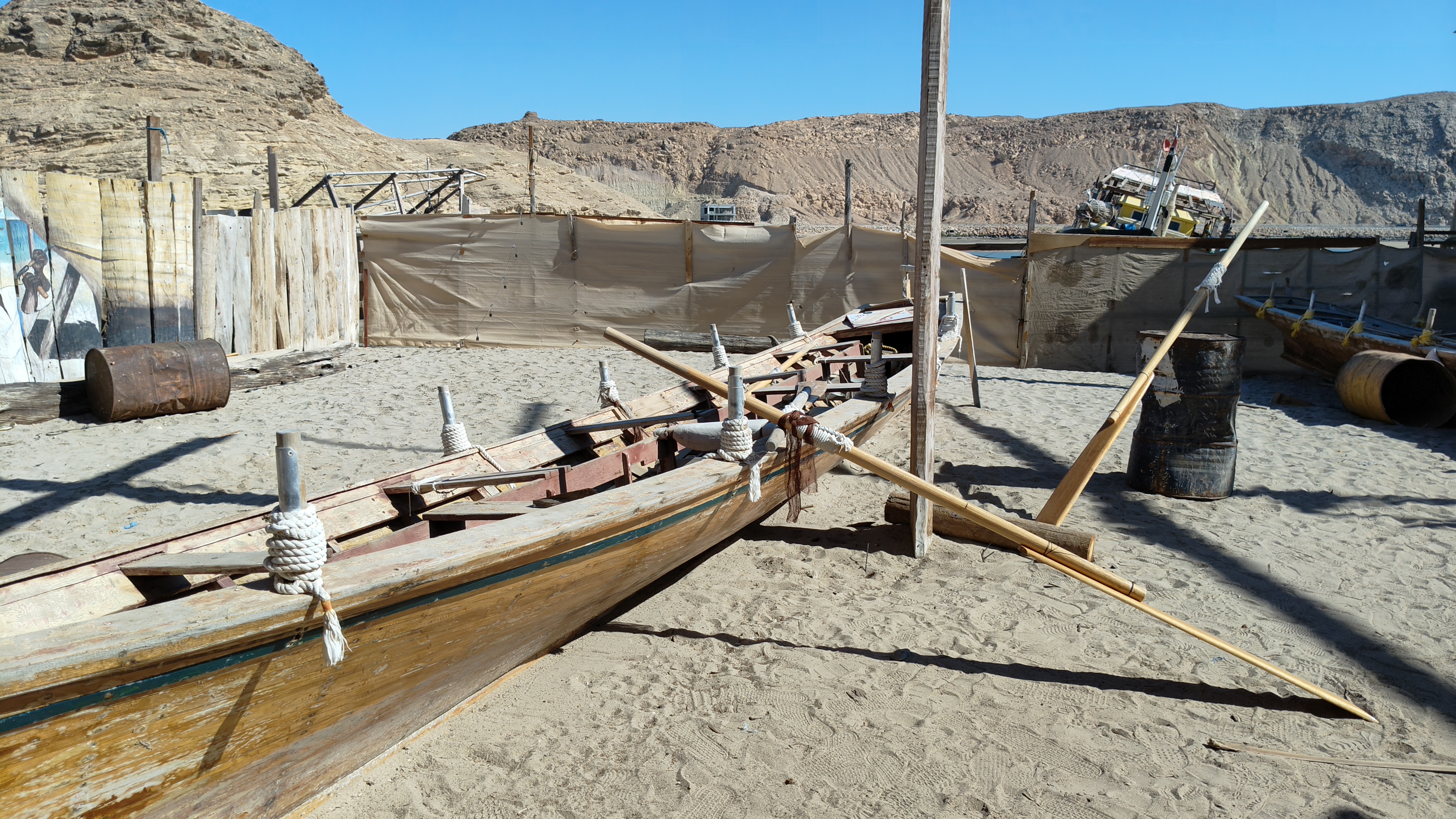 An under construction down at the Dhow factory