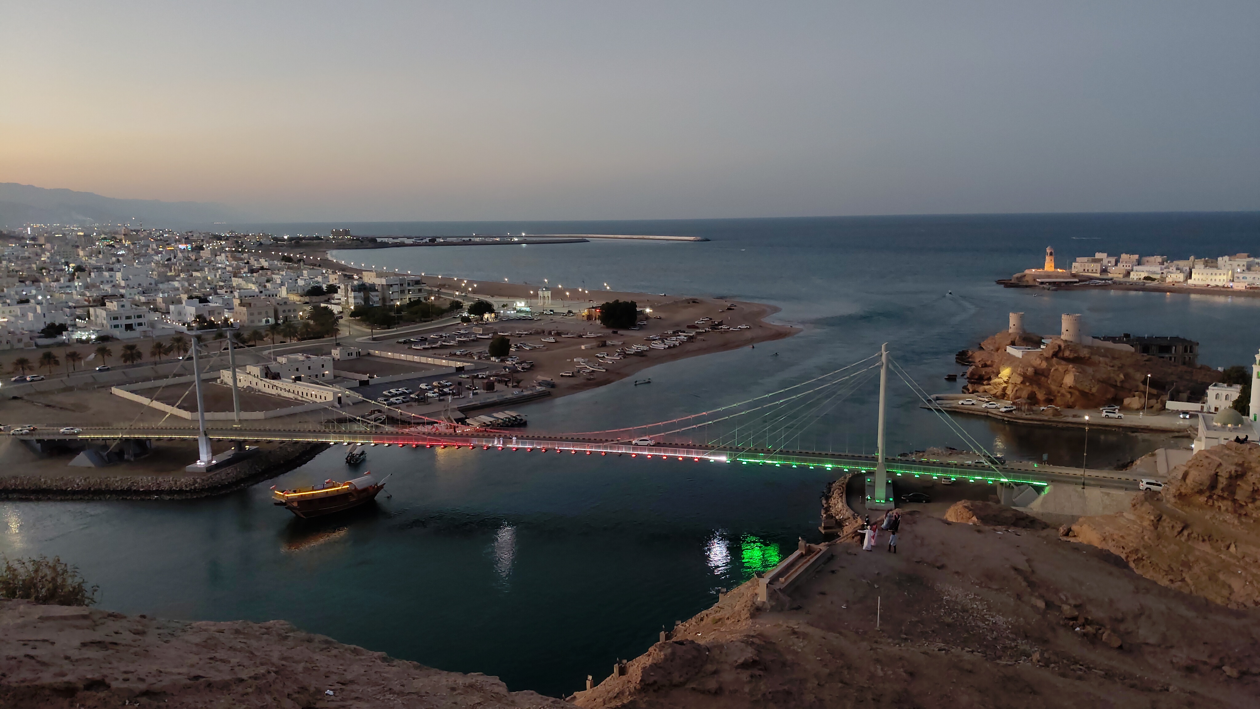 Another view from the top of Sur Watchtower, just as dusk hit