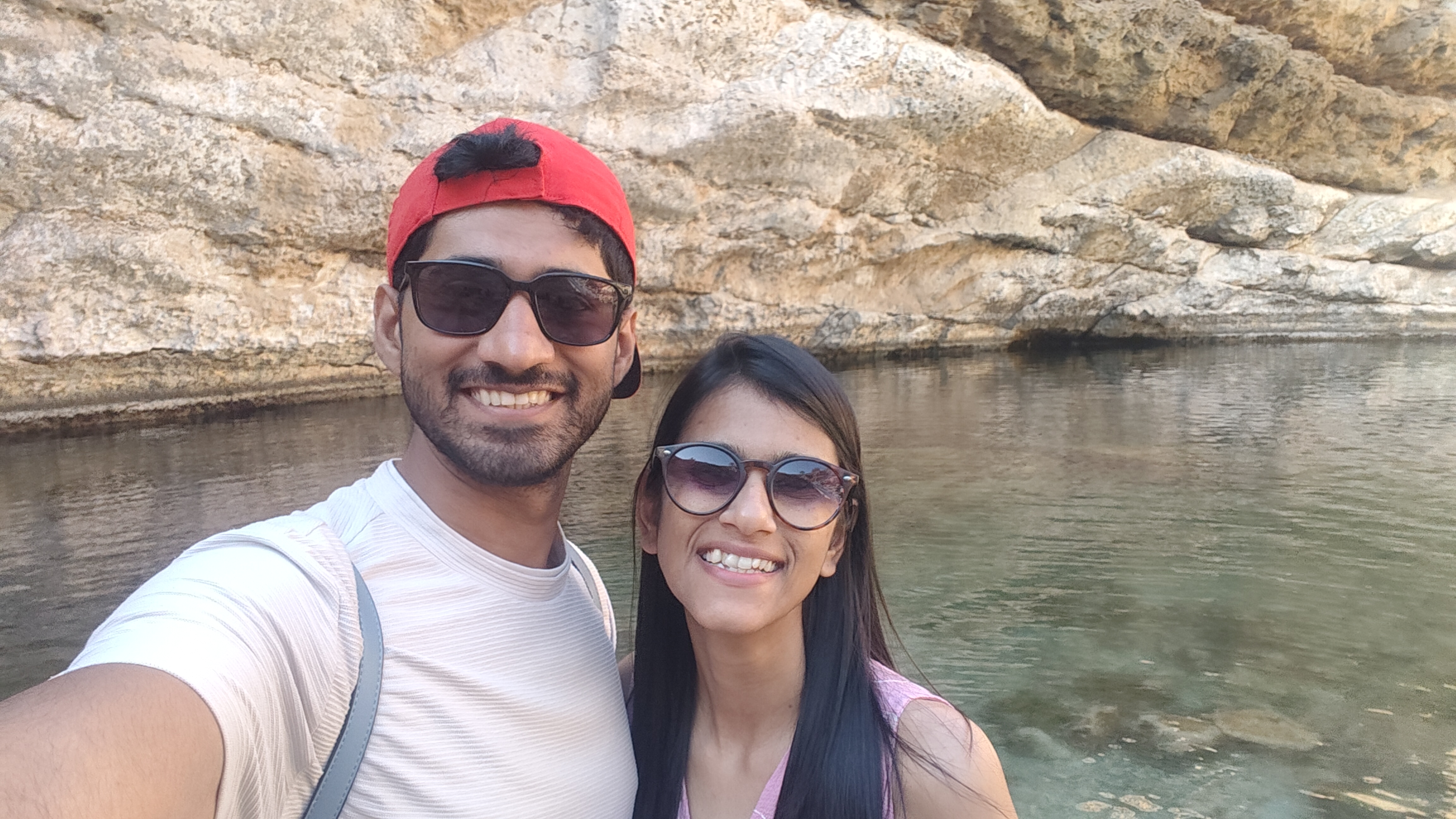 Bimmah Sinkhole gave us the opportunity to get our feet nibbled at by tiny fish