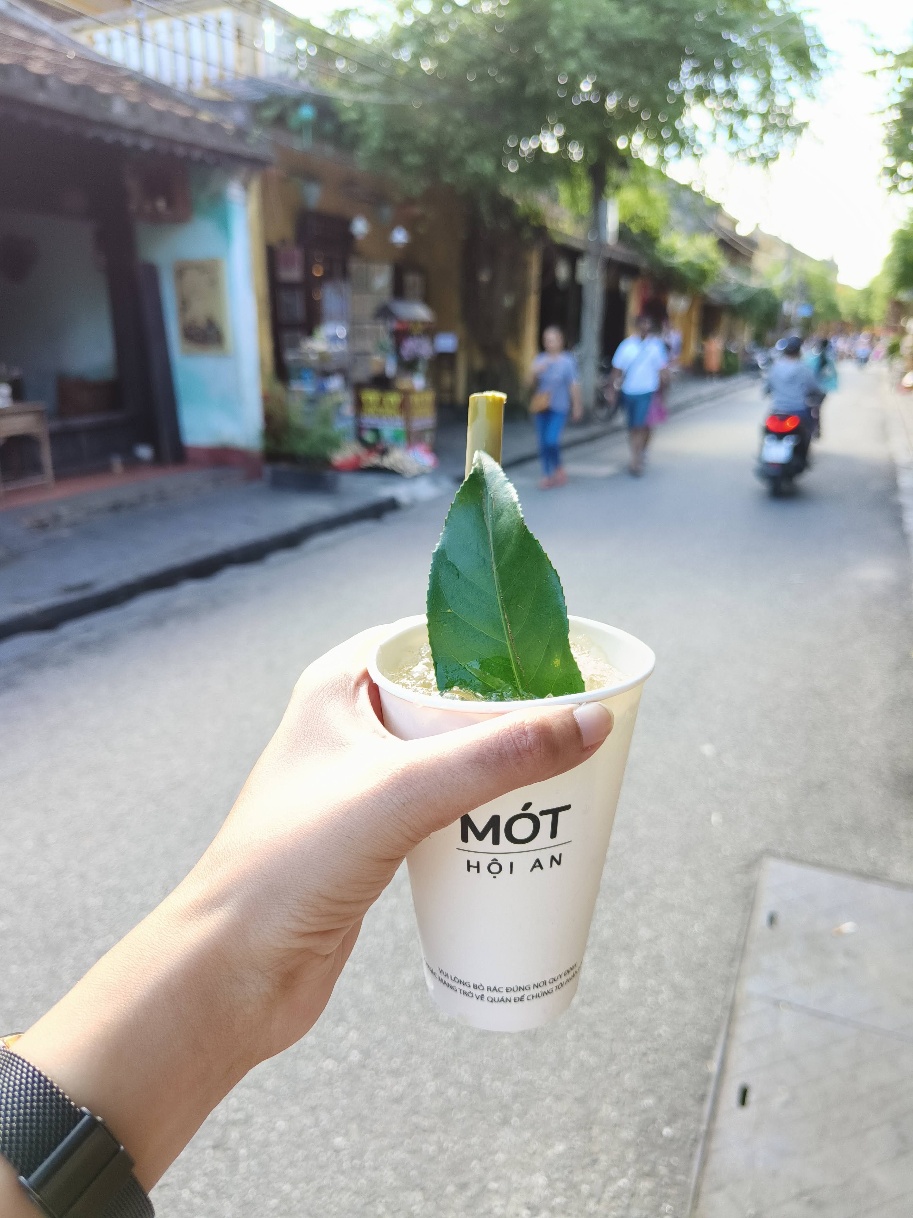 Traditional Vietnamese lanterns hanging in Hoi An streets during the famous monthly lantern festival