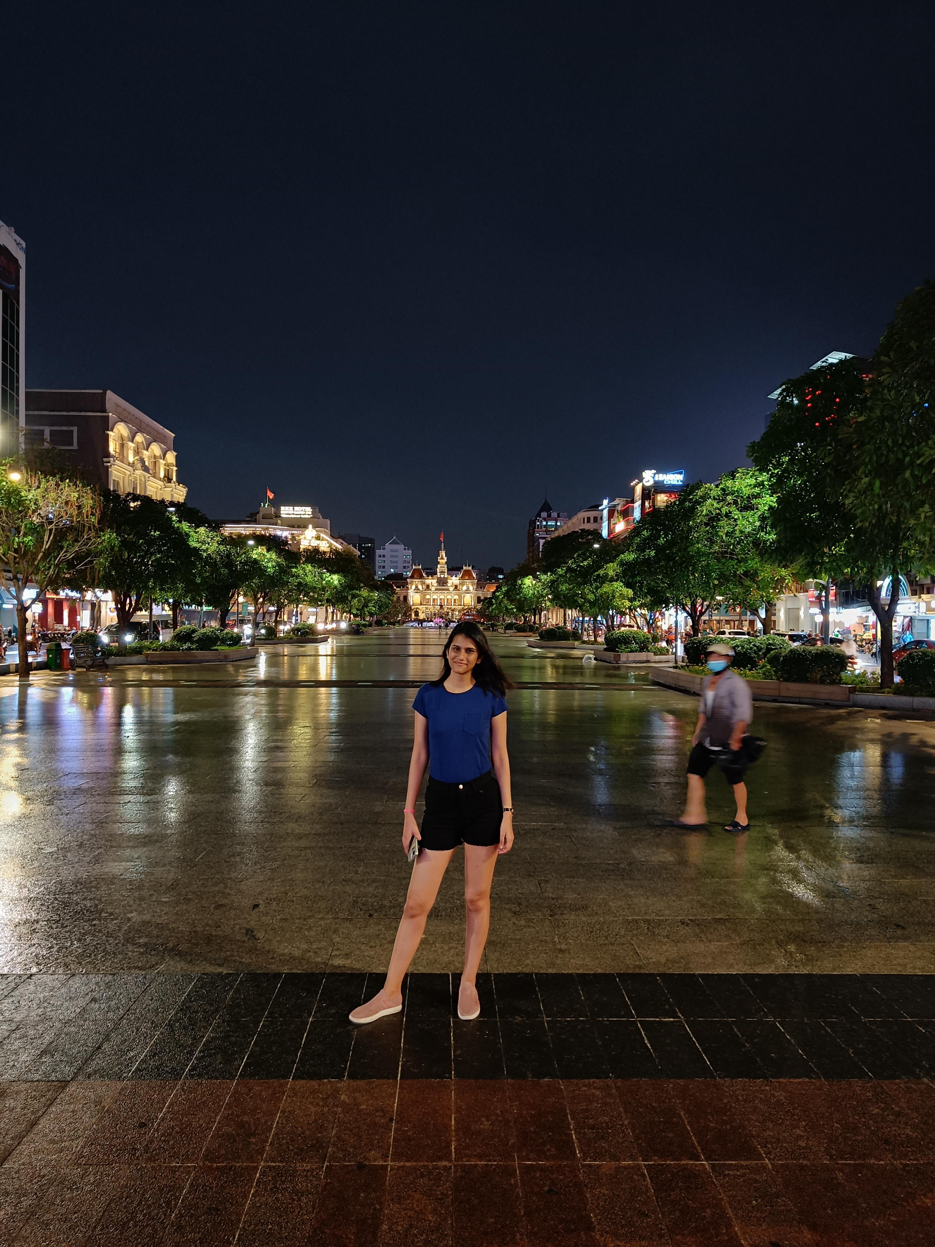 Vibrant streets of Ho Chi Minh City (Saigon) with colonial architecture, motorbikes and urban Vietnamese life